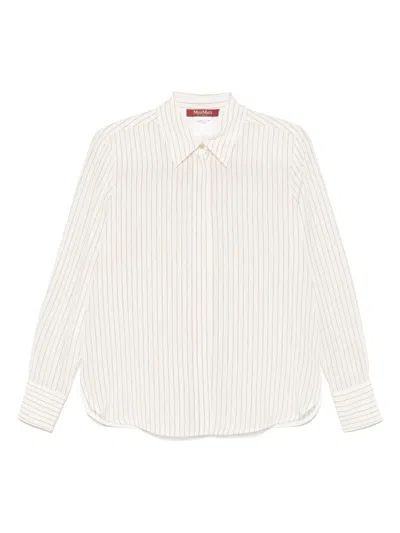 Max Mara Lama Shirt In White