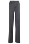 Max Mara Pantalone Lambro Grigio Scuro In Gray