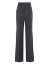 Max Mara Pantalone Lambro Grigio Scuro In Gray
