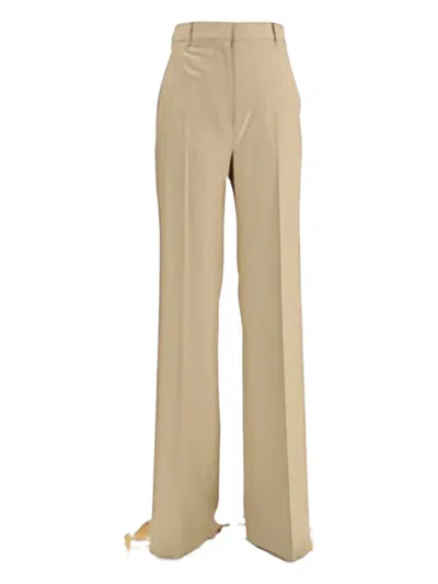 Max Mara Casual Pants With Belt Loops In Brown