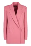 MAX MARA LAMELLA DOUBLE-BREASTED WOOL BLAZER