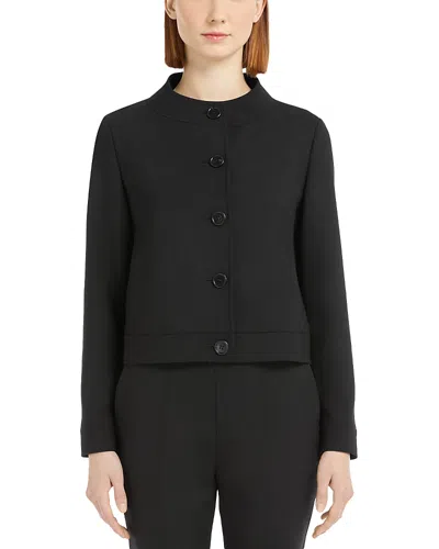 Max Mara Lamine Long Sleeve Jacket In Black