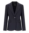 MAX MARA LAMINE NAVY BLUE BLAZER