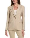Max Mara Lamine Wool Jacket In Brown