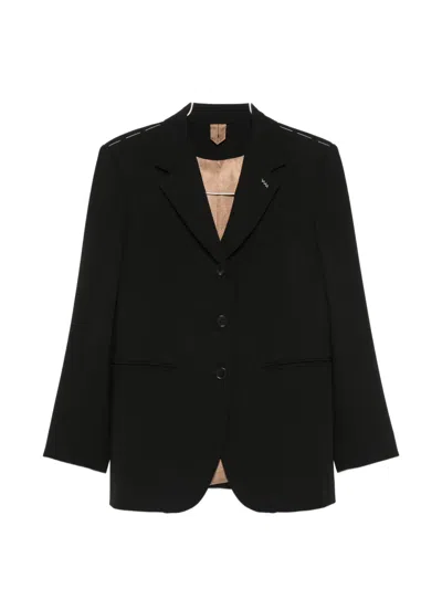 Max Mara Lampada Single-breasted Blazer In Black