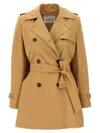 Max Mara Landa Cotton Poplin Short Trench Coat