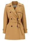 Max Mara Landa Cotton Poplin Short Trench Coat