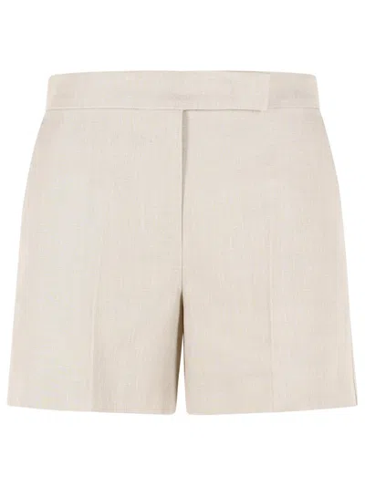 Max Mara Abisso Shorts In Neutral