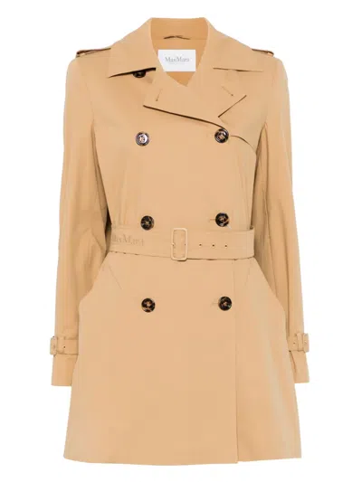 Max Mara Landa Trench Coat In Brown