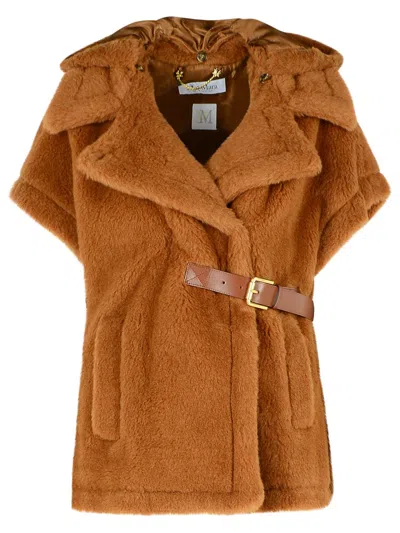 MAX MARA LANOSO BEIGE ALPACA BLEND CAPE