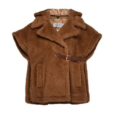 Max Mara Lanoso Cape In Beige
