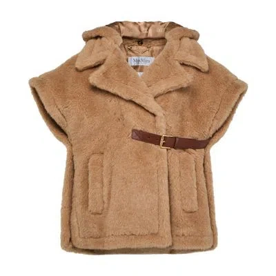 Max Mara Lanoso Cape In White
