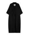 Max Mara Lapel Cape In Black