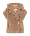 Max Mara Woolly Poncho4 In Brown