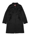 Max Mara Lapel Coat In Black