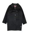 Max Mara Lapel Coat In Black