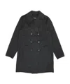 Max Mara Lapel Coat In Black