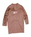 Max Mara Lapel Coat In Brown