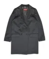 Max Mara Lapel Coat In Gray