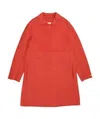 Max Mara Lapel Coat In Red