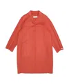 Max Mara Lapel Coat In Red