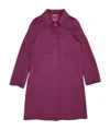 Max Mara Lapel Coat In Red
