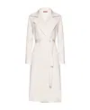 Max Mara White Alpaca Fragore Orsetto Biver Coat In White