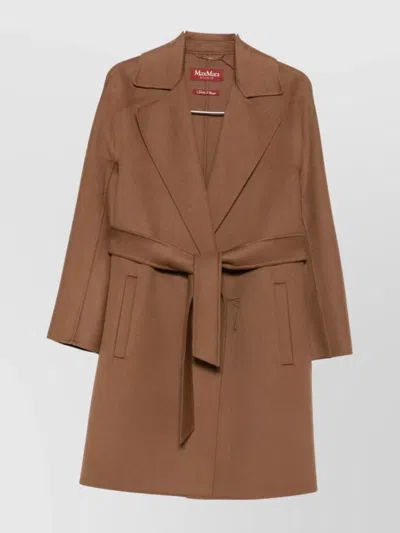MAX MARA LAPEL COLLAR BELTED COAT
