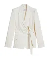 Max Mara Lapel Design Suit Jacket In White