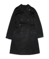 Max Mara Lapel Double-breasted Coat In Black