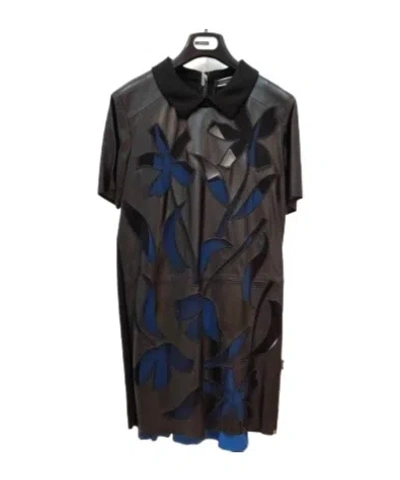 Max Mara Lapel Dress In Black