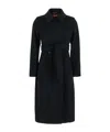 Max Mara Lapel Long-sleeved Coat In Black