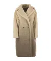 Max Mara Lapel Long-sleeved Coat In Brown