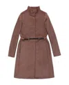 Max Mara Lapel Long-sleeved Coat In Brown
