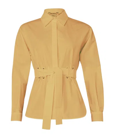 MAX MARA LAPEL LONG-SLEEVED SHIRT