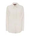 Max Mara Buttoned Long-sleeved Shirt In White