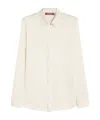 Max Mara Lapel Long-sleeved Shirt In White