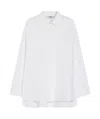 Max Mara Lapel Long-sleeved Shirt In White