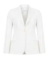 Max Mara Single-breasted Jacket In White