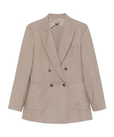 MAX MARA LAPEL LONG-SLEEVED SUIT JACKET
