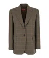 Max Mara Lapel Long-sleeved Suit Jacket In Multi