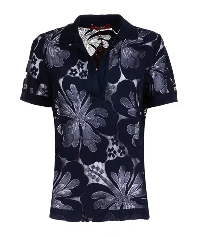 MAX MARA MAX MARA STUDIO FLORAL PATTERNED LACE DETAILED TOP
