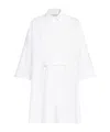 Max Mara Lapel Shirt Dress In White