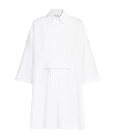 Max Mara Lapel Shirt Dress In White