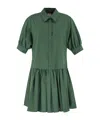 Max Mara Lapel Short Sleeve Dress