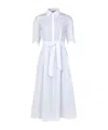 Max Mara Lapel Short-sleeved Dress In White