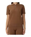 Max Mara Lapel Short-sleeved Polo Shirt In Brown