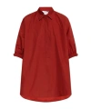 Max Mara Lapel Short-sleeved Shirt In Red