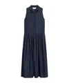 Max Mara Elena Midnight Blue Cotton Dress