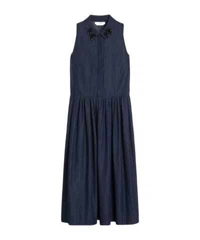 MAX MARA SLEEVELESS DENIM DRESS